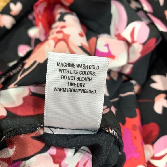 NEW Roz & Ali Pleated Skirt Black & Floral Sz 10 - Picture 9 of 9